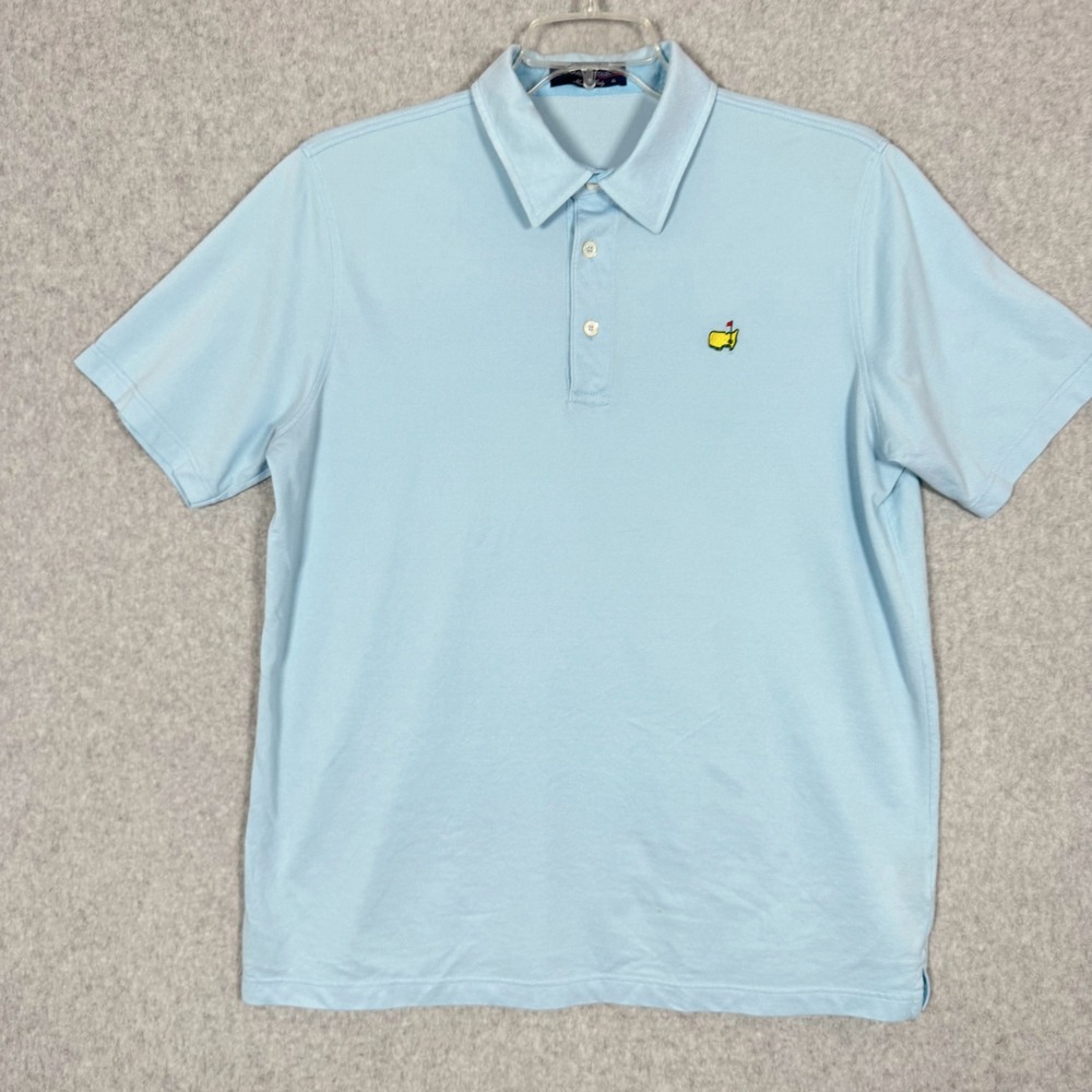 Augusta National Clubhouse Collection Masters Golf Polo Shirt XL Made Italy READ